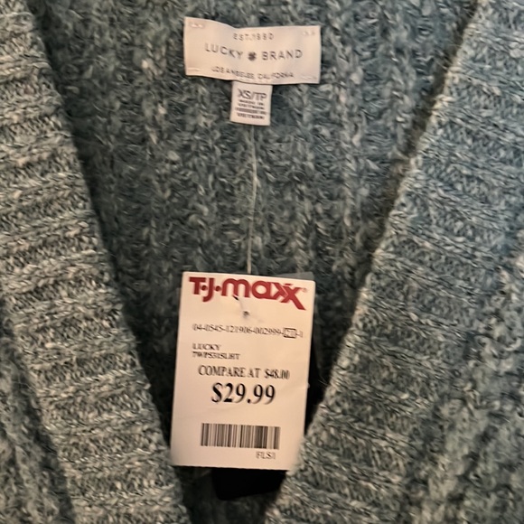 Bluish cotton cardigan sweater from Lucky Brand - Picture 2 of 4